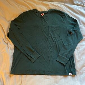 Best Made Co. Deep Green Long Sleeve Shirt with Pocket